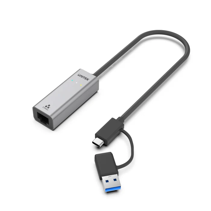 Unitek 2.5G 2合1 USB-C/ USB-A 網絡轉接器  #U1313C