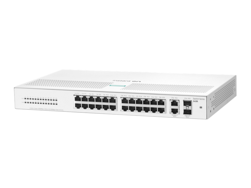 HPE Networking Instant On Switch 1430 26port Gigabit Managed Network Switch w/2xSFP #R8R50A