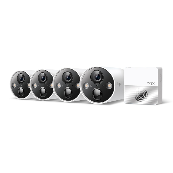 TP-Link Tapo C420S4 (4pack+Hub) QHD 2K Wire-Free Camera w/Battery - outdoor #343-23-00341-1