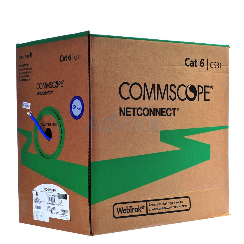 CommScope(AMP) Cat.6 乙太網路線 305米 1000呎 (藍色) #884016994/10