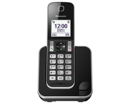 Panasonic KX-TGD310 1.8" LCD 1-Handset Cordless DECT Phone 免提通話 (Black) #KX-TGD310HKB