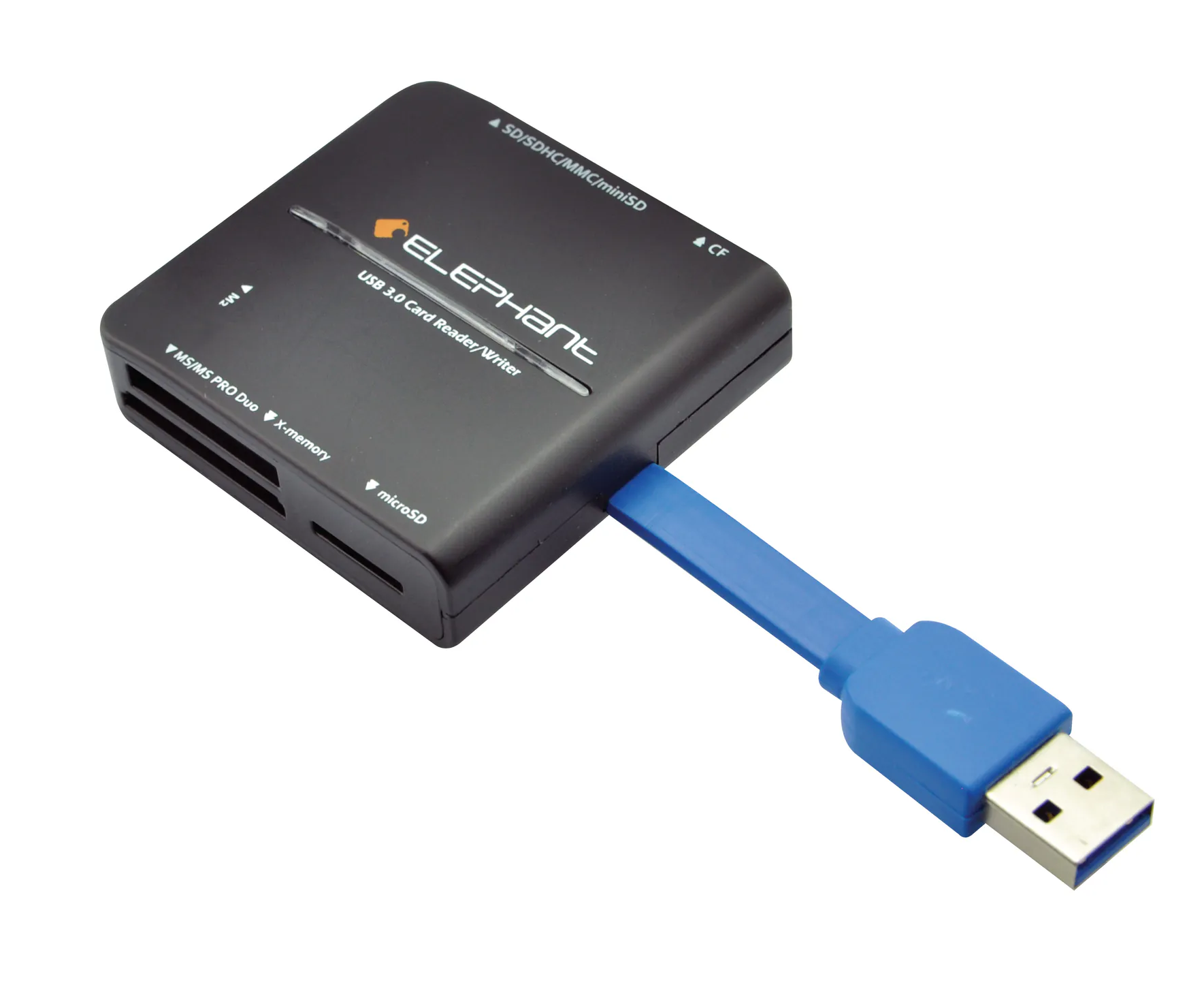 Elephant 多媒體讀卡器 USB 3.0 (黑色) #WER-1013(bk)