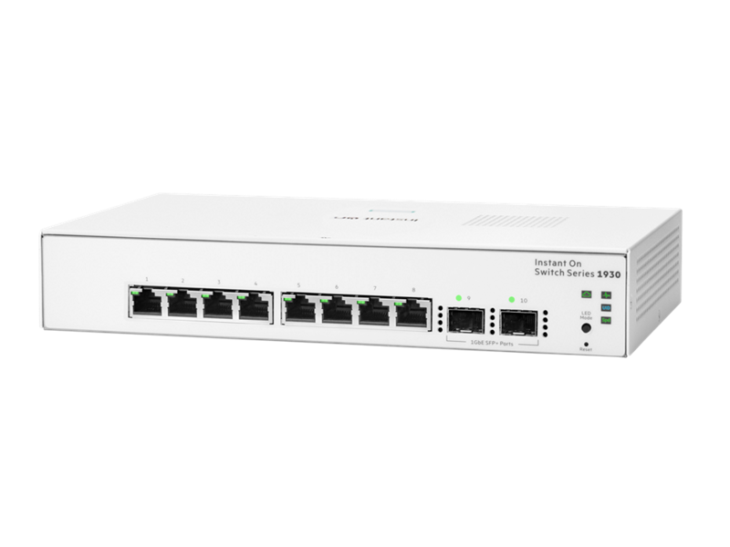 HPE Networking Instant On Switch 1930 8port Gigabit Managed Network Switch w/2xSFP #JL680A