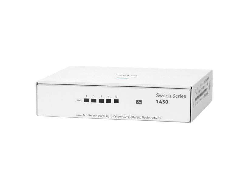 HPE Networking Instant On Switch 1430 5port Gigabit 網絡交換器 #R8R44A