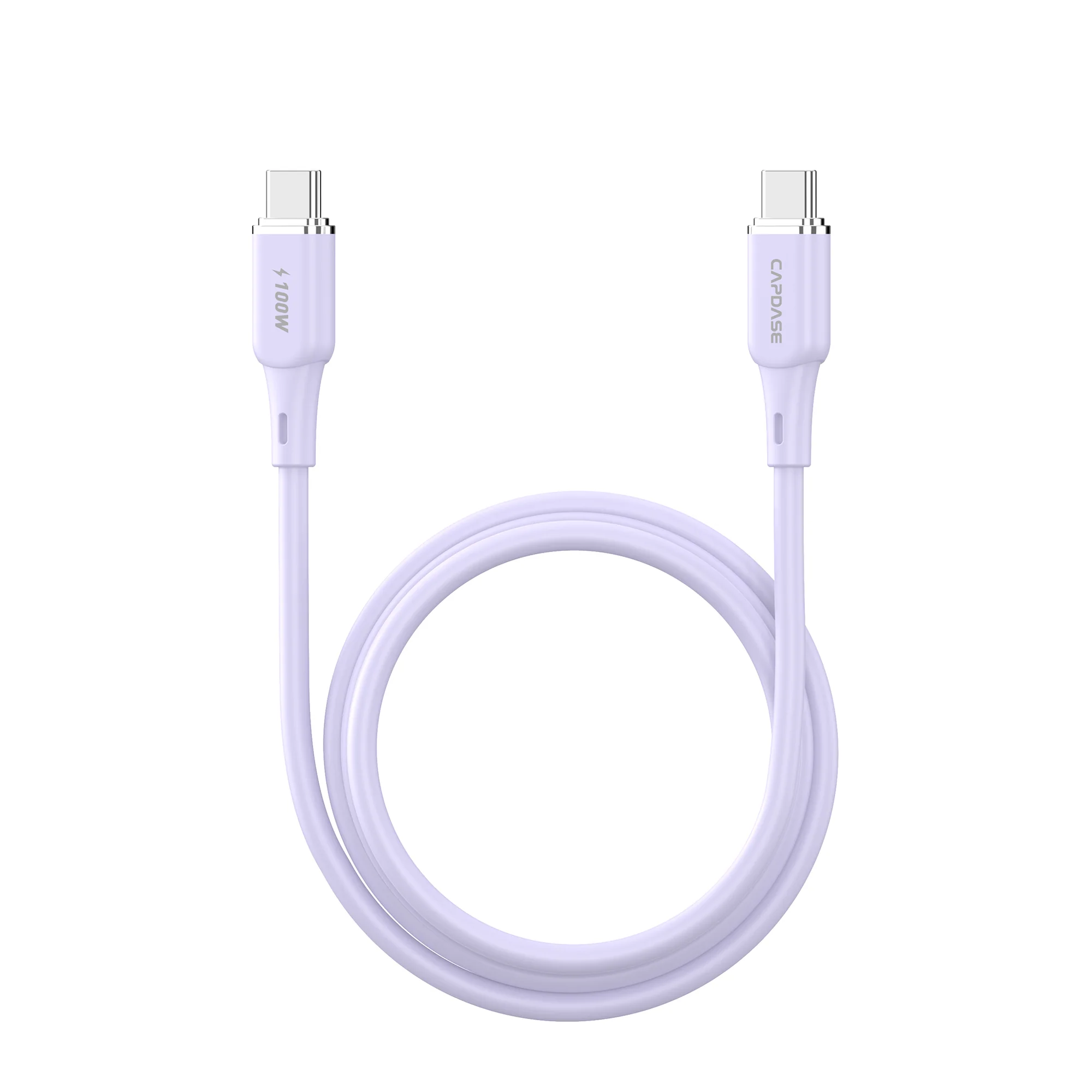 Capdase SiliconPR CC100 4ft/1.2metre Type-C to Type-C Cable PD (100W) (Purple) #HC00-5005