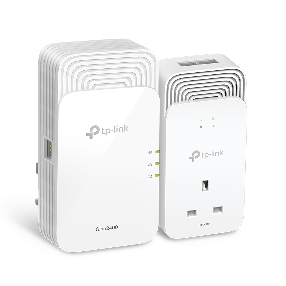 TP-Link Powerline AX1800 G.hn制式電力線橋接器 (2隻裝) #PGW2440 KIT