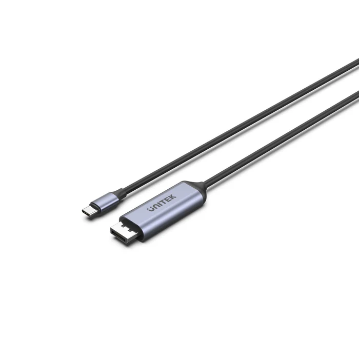 Unitek 8K 1.8米 USB-C 轉 DisplayPort1.4 轉接線 (黑色) #V1423C