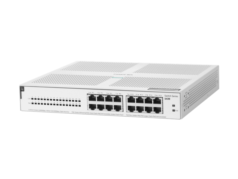 HPE Networking Instant On 1430 16port Gigabit PoE 網絡交換器 #R8R48A