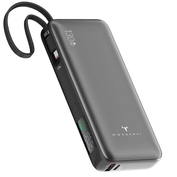 2theMax PD 20000mAh Power Bank w/Type-C Cable Black #RG2280SX