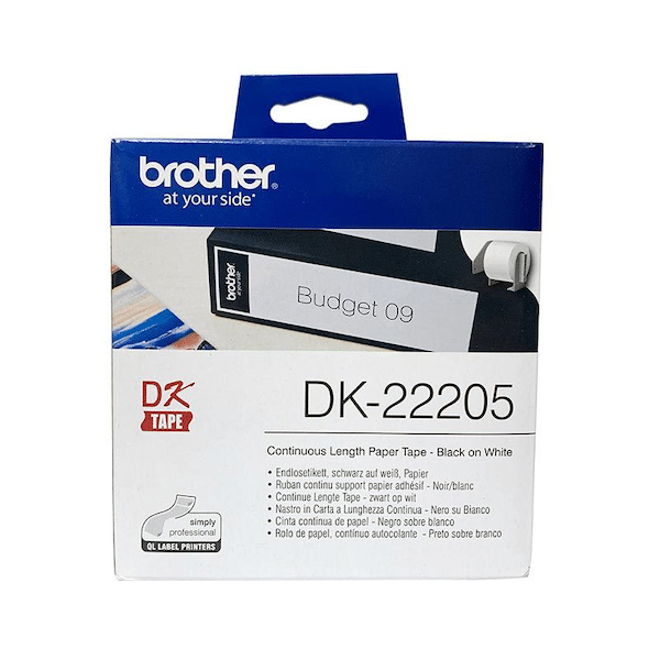 Brother DK Tape Label 標籤帶 DK22205 62mm 白底 黑字