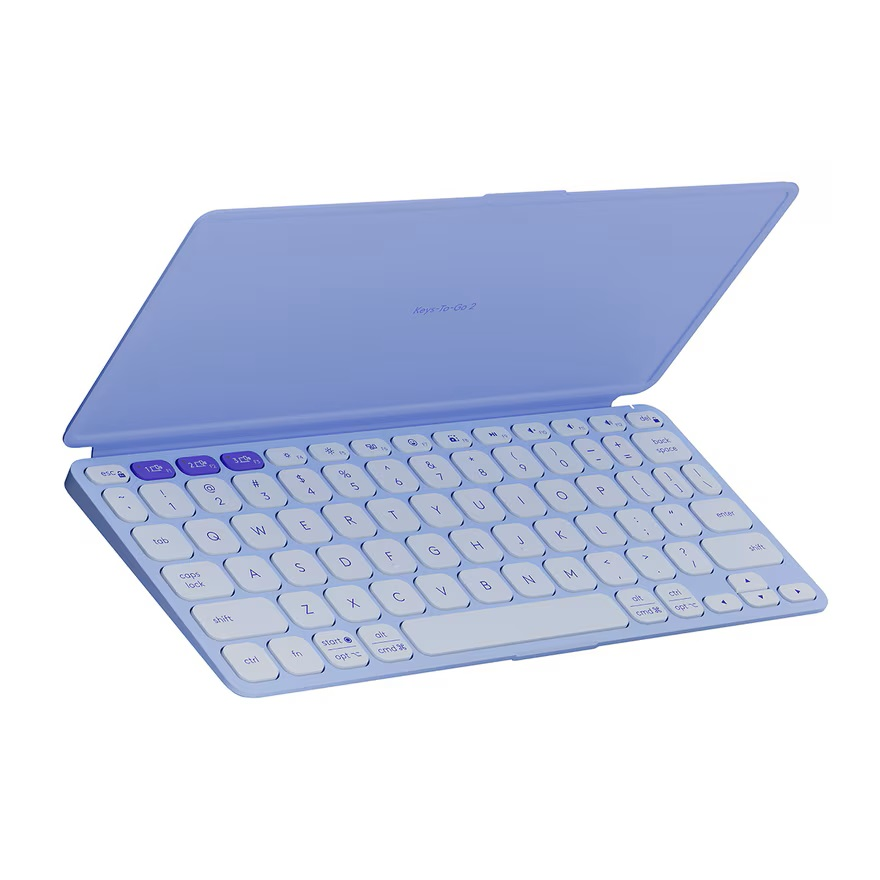 Logitech Keys-To-Go-2 English Wireless Mini-Keyboard - BT w/Cover (Lilac) #920-012963