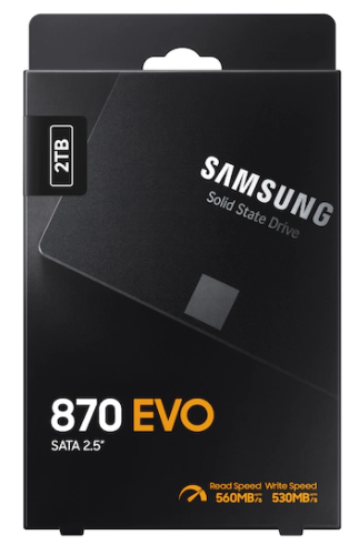 Samsung 870 Evo 2Tb 2.5吋 SATA SSD 固態硬碟 #Mz-77E2T0b