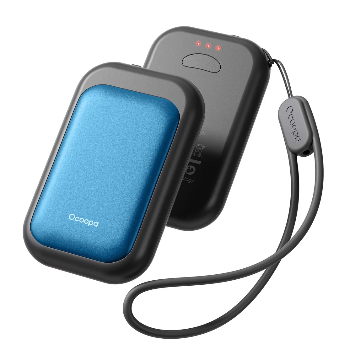 Ocoopa UT4 Young (TwinPack) 2x2500mAh Hand Warmer w/RGB Light (BlueBlack) #UT3056-bU_bK