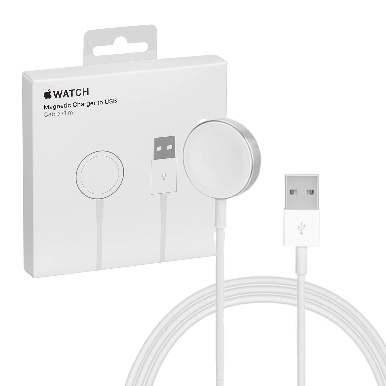 Apple 3ft/1metre Usb-A to Watch Magnetic Cable (White)