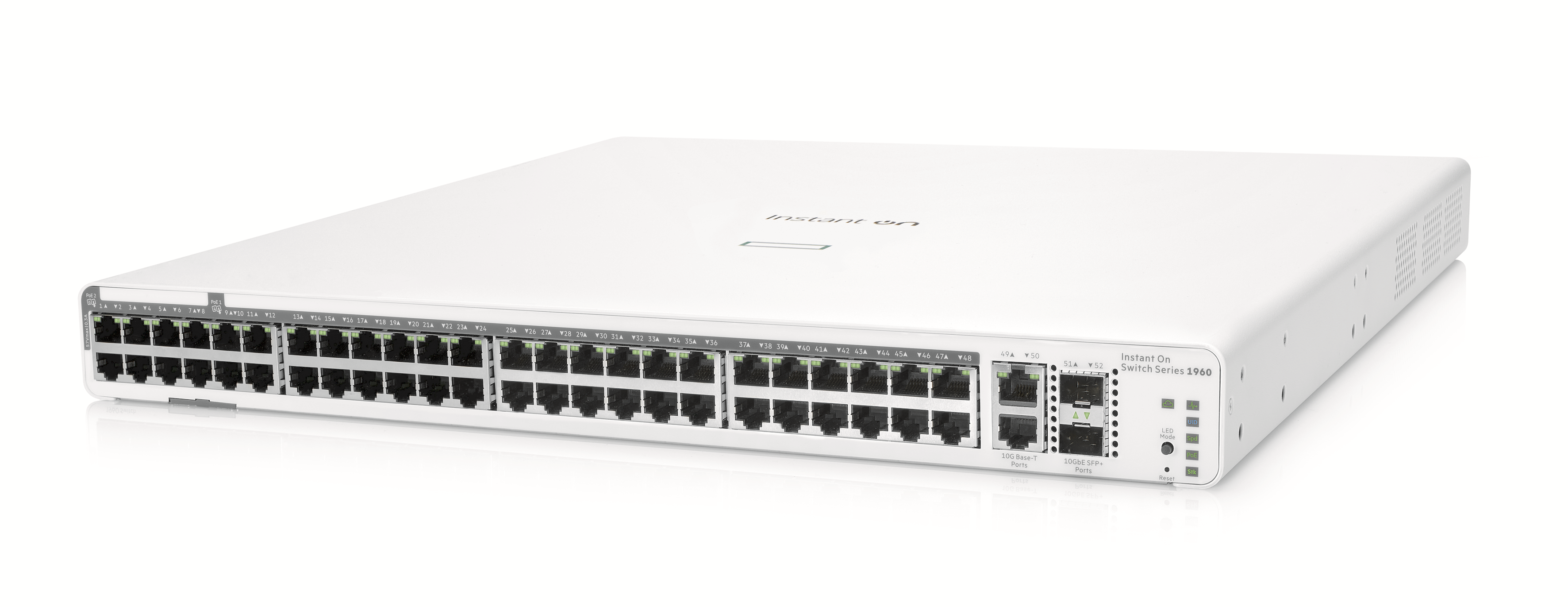 HPE Networking Instant On Switch 1960 48port Gigabit Managed Network Switch w/PoE w/2xSFP+ #JL809A