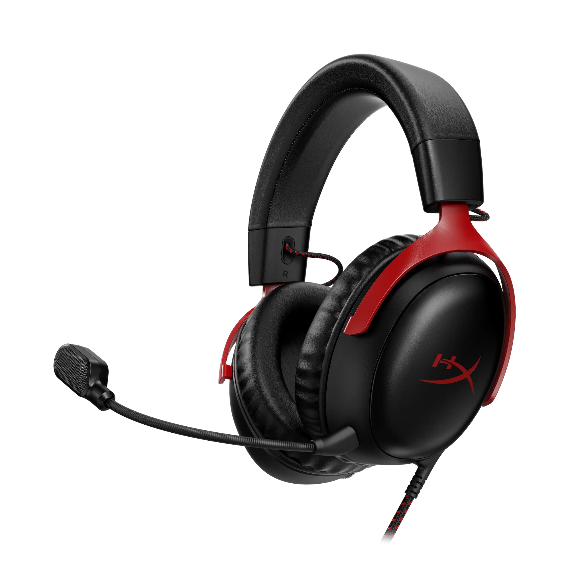 HyperX Cloud III DTSX Wired Headset 頭戴式 有線電競耳機 (黑色紅框) #727A9AA