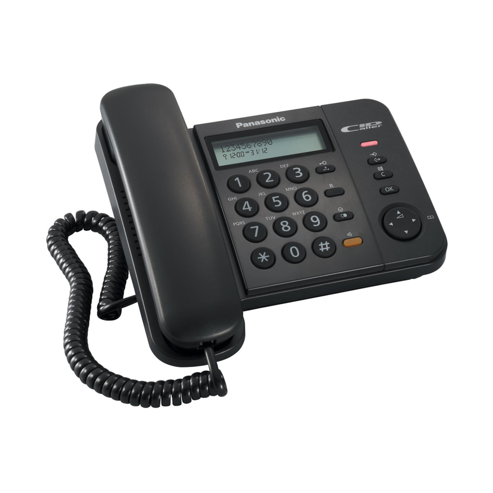 Panasonic KX-Ts580MX 2-Line LCD Corded Phone 免提通話 (Black) #KX-Ts580MXb