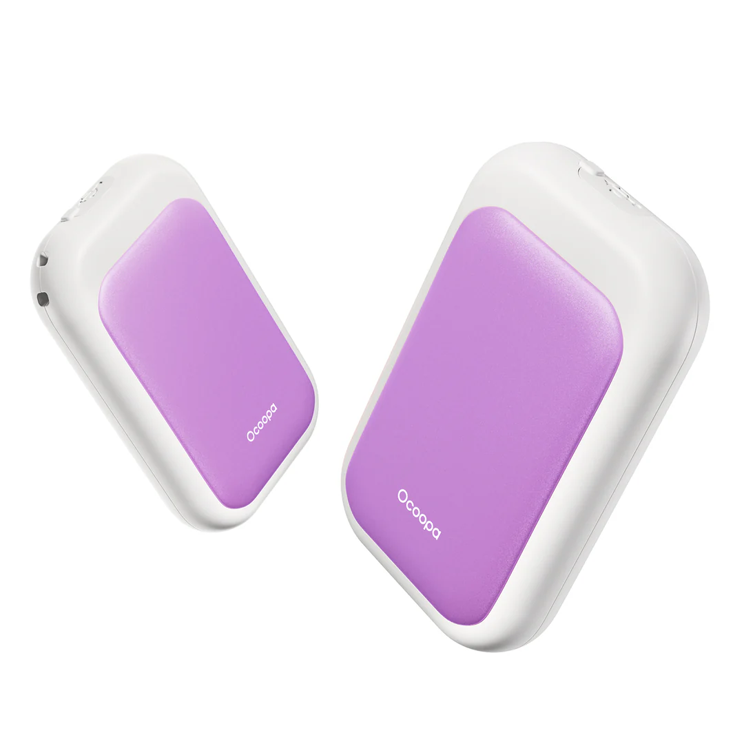 Ocoopa UT4 Young (TwinPack) 2x2500mAh Hand Warmer w/RGB Light (PurpleWhite) #UT3056-PL_wH