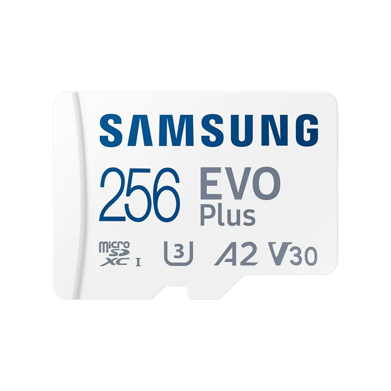 Samsung EvoPlus (4K) 256Gb (V30, UHS-I_U3, 160Mb/s) MicroSDXC Card w/Adapter #Mb-MC256sA