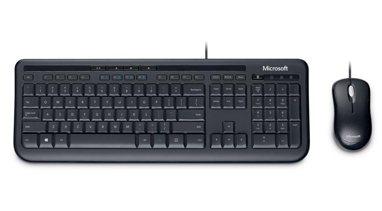 Microsoft DeskTop 600 中文有線滑鼠鍵盤組合