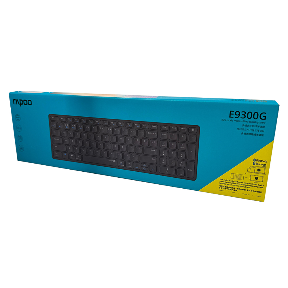 Rapoo E9300G Bluetooth / 2.4G (three-channel) ultra-thin wireless keyboard