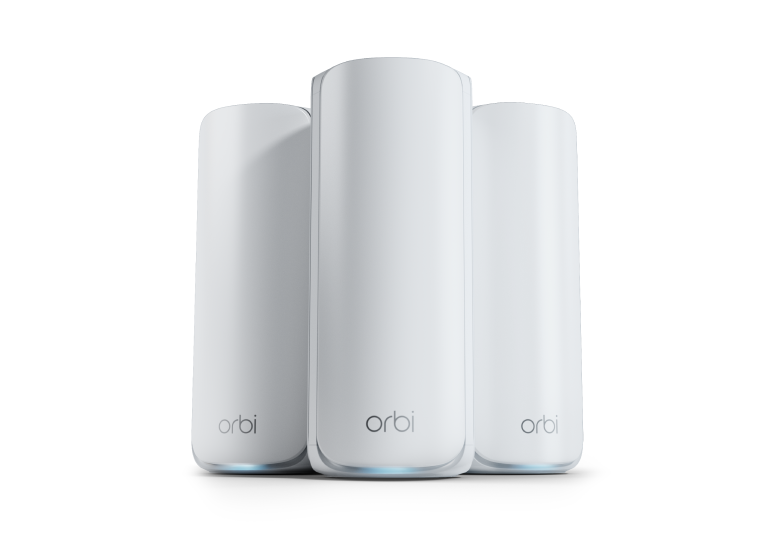 Netgear Orbi RBKE773(1R+2S) BE11000 TriBand Router 2.5G WAN w/3x2.5Gbps LAN #RBE773-x00