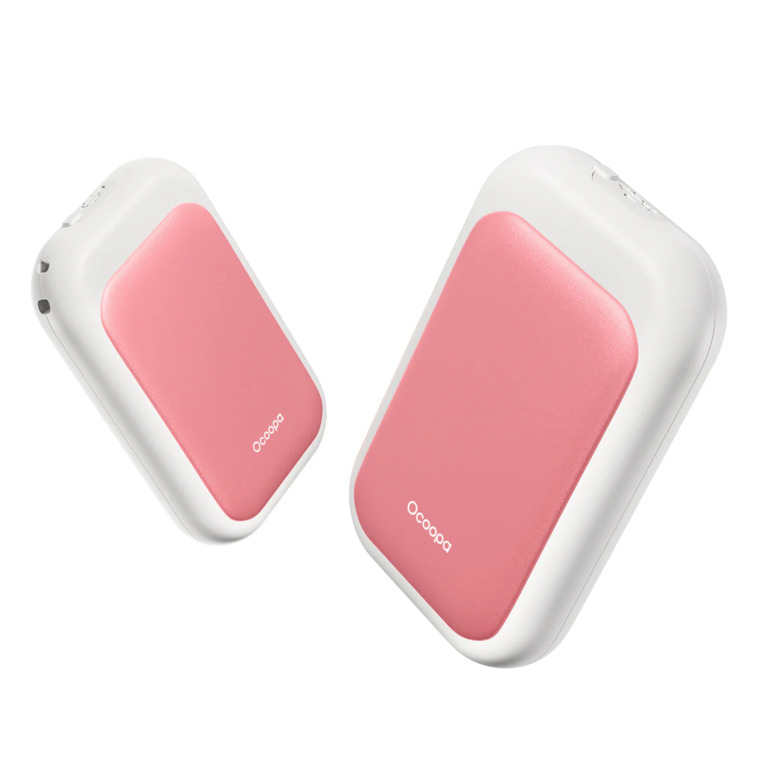 Ocoopa UT4 Young (TwinPack) 2x2500mAh Hand Warmer w/RGB Light (PinkWhite) #UT3056-PK_wH