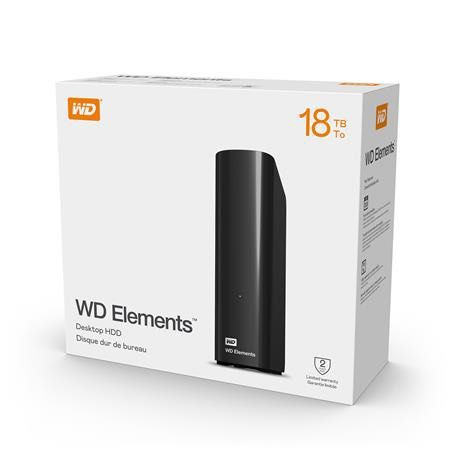 Western Digital Elements 18TB 3.5吋 外置式硬碟 #WDbwLg0180HbK-CEsN