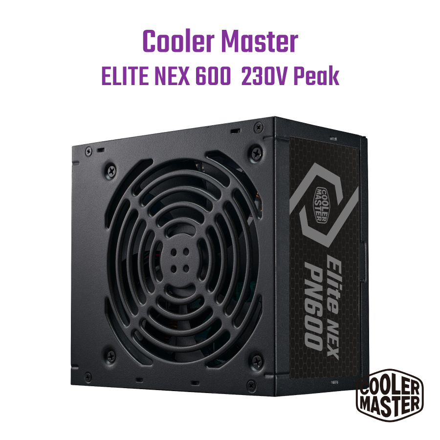 Cooler Master Elite NEX 600w ATX Power Supply w/12cm Fan #MPw-6001-ACbK-PUK