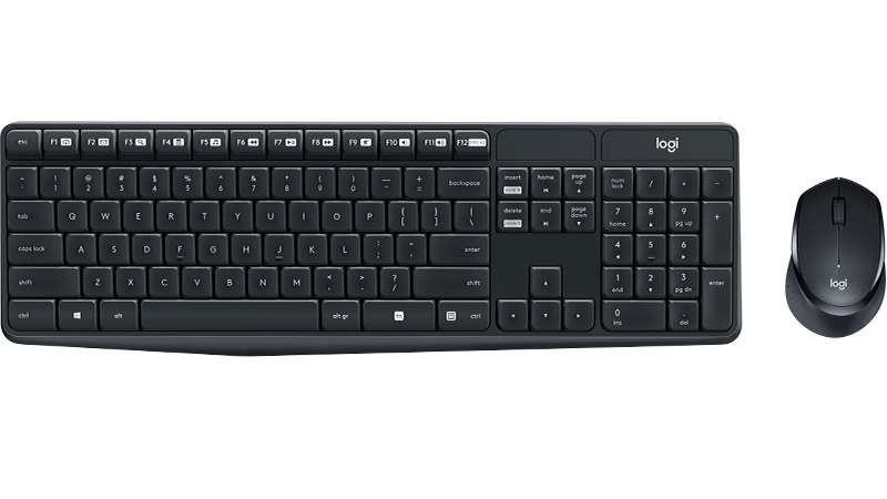 Logitech MK315-Quiet 英文靜音無線滑鼠鍵盤組合