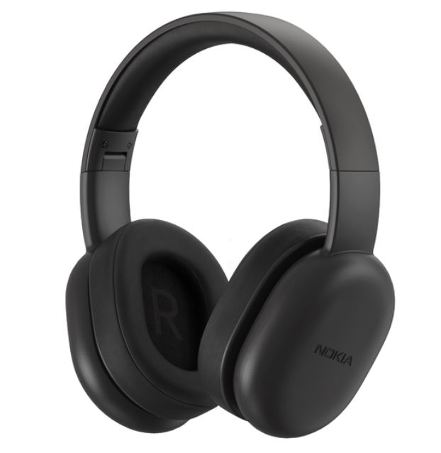 Nokia E1300 Stereo Wireless HeadPhone Bluetooth v5.x w/Mic (Black) #E1300-bK