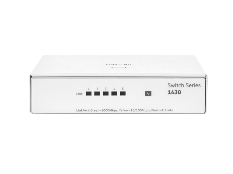 HPE Networking Instant On Switch 1430 5port Gigabit Web Managed 網絡交換器 #R8R44A