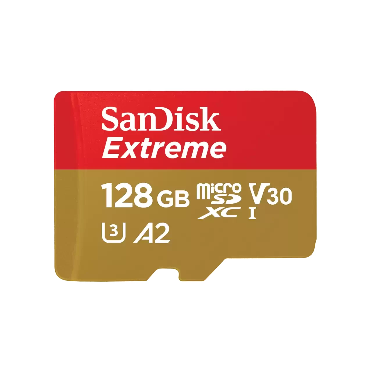 Sandisk Extreme (4K) 128Gb (V30, UHS-I_U3, 190Mb/s) MicroSDXC Card #SDSQXAA-128G-GN6MN