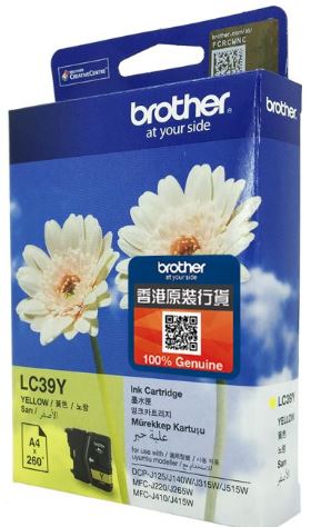 Brother LC39 Yellow Ink Cartridges