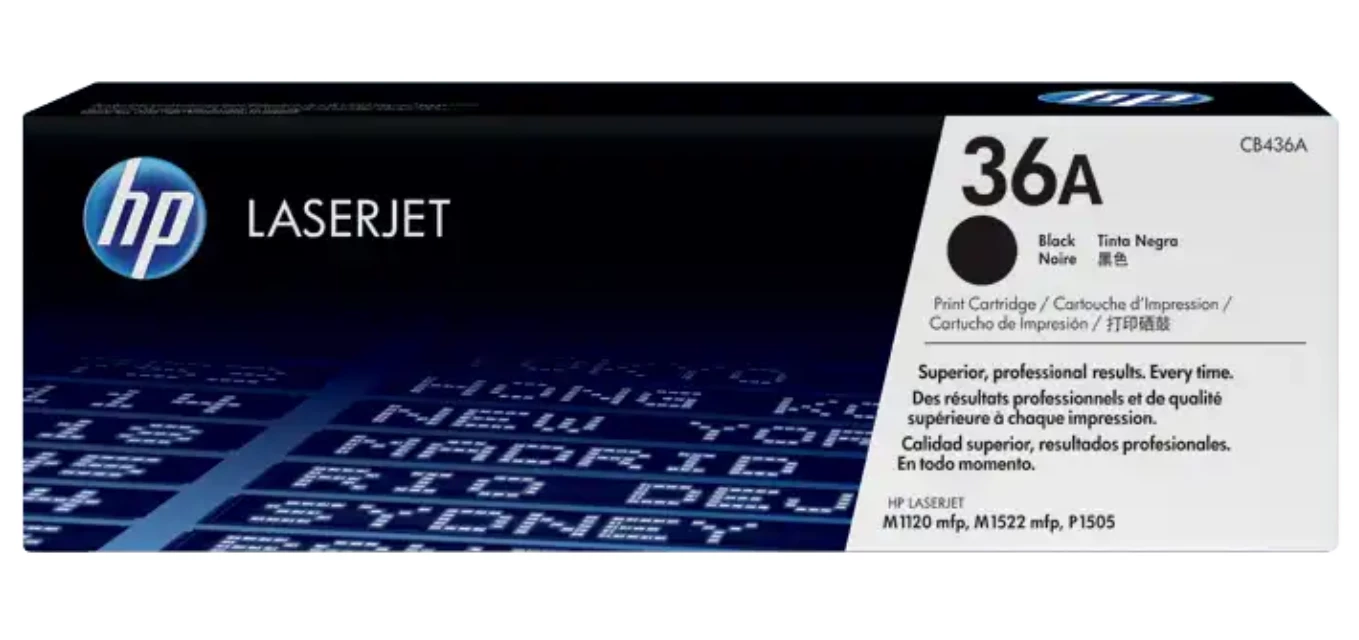 HP 36A Black Toner Cartridge #Cb436A