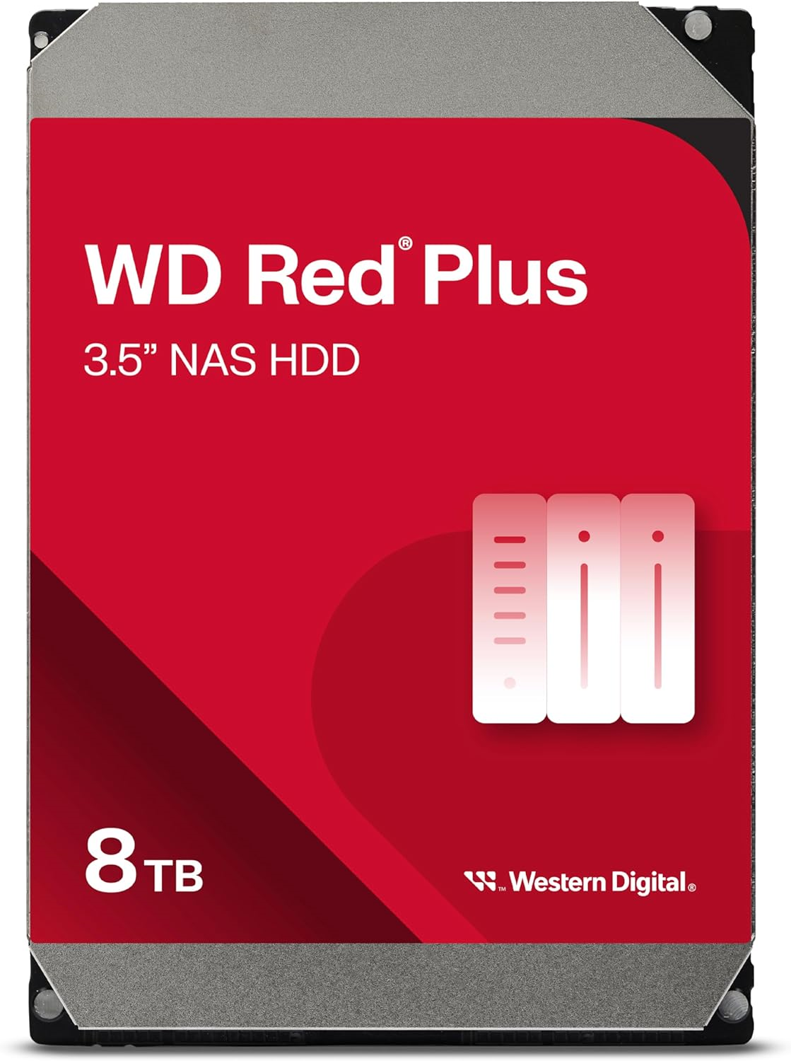 Western Digital Red Plus 8Tb 3.5吋 NAS 硬碟  (256Mb 5640rpm SATA-3) #WD80EFPX