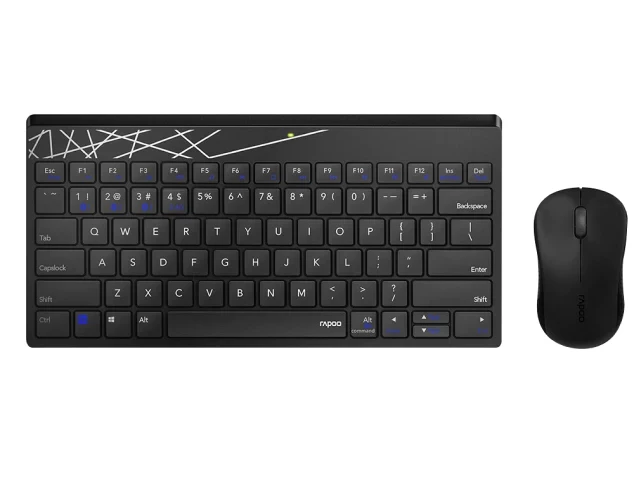 Rapoo 8000T Multi-Mode Bluetooth Wireless Keyboard and Mouse Combo (Black) #19227