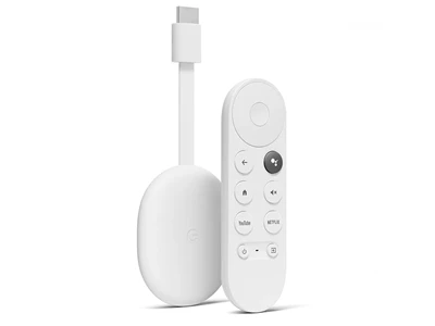 Google Chromecast with Google TV 4K 串流播放裝置 (白色) #GA01919-US