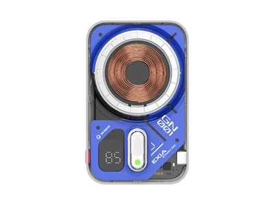 MOMAX 1-Power Flow(Gundam 00) PD 20W 5000mAh Magnetic Power Bank w/15W Wireless Charger 1port #IP126GDB