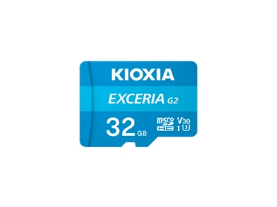 Kioxia Exceria-G2 (4K) 32Gb (V30, UHS-I_U3, 100Mb/s) MicroSDHC Card #LMEX2L032GG4