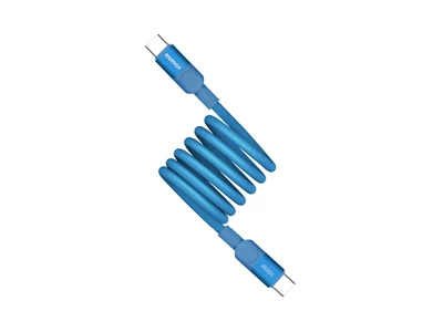 MOMAX Mag.link 1米 100W USB-C to USB-C 磁吸連接線 (藍色) #DC52b