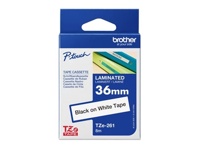 Brother TZe Tape Label 36mm 白底 黑字 標籤帶 #TzE-261