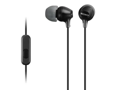 Sony MDR-EX15AP In-Ear Stereo Headphones with Mic (Black) #502013203