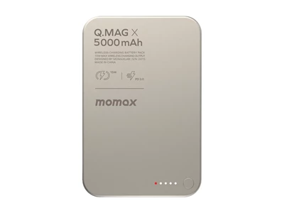 MOMAX Q.Mag X 5000mAh Magnetic Power Bank Titanium #IP116AE