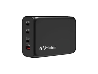 Verbatim GaN PD 3.0 & QC 3.0 200W Usb 充電器 (黑色)#66704