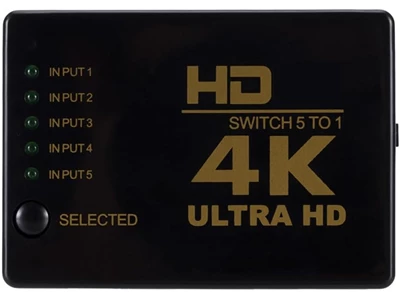 PC-Home 5in1out 4K HDMI 切換器 (附紅外線遙控) #3100001370