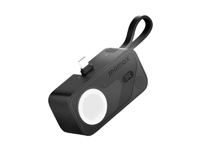 MOMAX 1-PowerX ProMini+ 5000mAh 行動電源 配備 Apple Watch 充電器連充電線 (黑色) #iP170D (CCC Cert.)