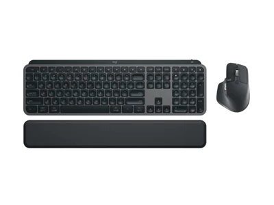 Logitech MX_Keys-s_Combo Desktop Cordless Keyboard & Optical Mouse - Usb+BT w/Number Pad (Black) #920-011605
