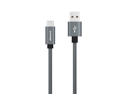 Elementz 2米 USB-A to USB-C 充電傳輸線 (灰色) #ESC-200-GY