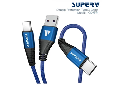 SuperV 3ft/1metre Usb-A to Type-C Usb2.0 Cable (Blue)